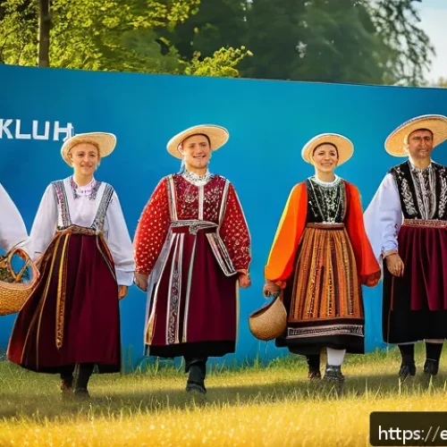 라트비아에서 발생한 주요 사건사고 - A vibrant cultural festival in Latvia showcasing traditional folk costumes, music, and dance in a li...
